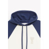 AMI BLANC CREME ENCRE BOXY FIT HOODIE